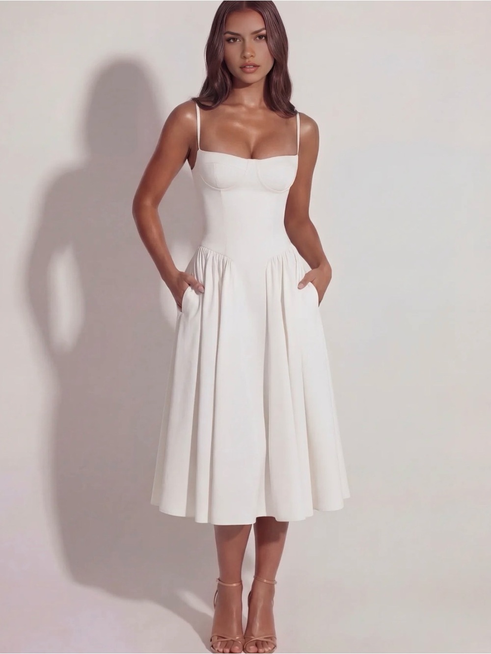 Almond Muse Francesca sweetheart neckline Romantic /night out /date night
